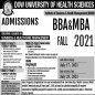 Dow University Of Health Sciences (Duhs) Karachi Admissions 2021