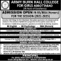 Army Burn Hall College For Girls Abbottabad announced admission 2021 for BS / Undergraduate Programs
