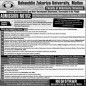 Bahauddin Zakria University,layya Campus ( BZU), Layyah announced admission 2021 for DIPLOMA / CERT (After Matric) Programs